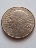 10 zł Głowa Kobiety 1932 r bez znaku