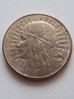 10 zł Głowa Kobiety 1932 r bez znaku