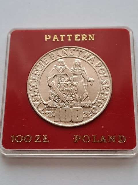100 zł Mieszko i Dąbrówka 1966 r próba
