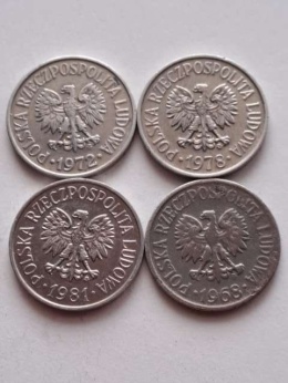 20 Groszy zestaw 4 szt różne lata