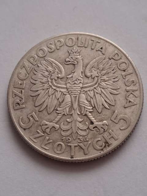 5 zł Głowa Kobiety 1934 r