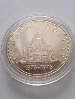 Kanada 1 Dolar Biblioteka Parlamentu 1976 r