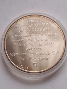Nowa Moneta Złotogrosz 1994 r