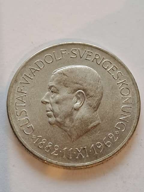 Szwecja 5 Koron Gustaw VI 1962 r
