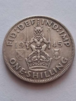 Wielka Brytania 1 Szyling Jerzy VI 1945 r