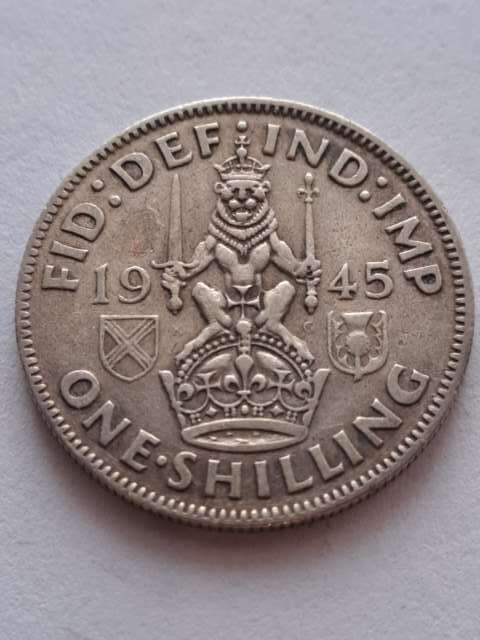 Wielka Brytania 1 Szyling Jerzy VI 1945 r