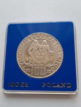 100 zł Mieszko i Dąbrówka 1966 r próba