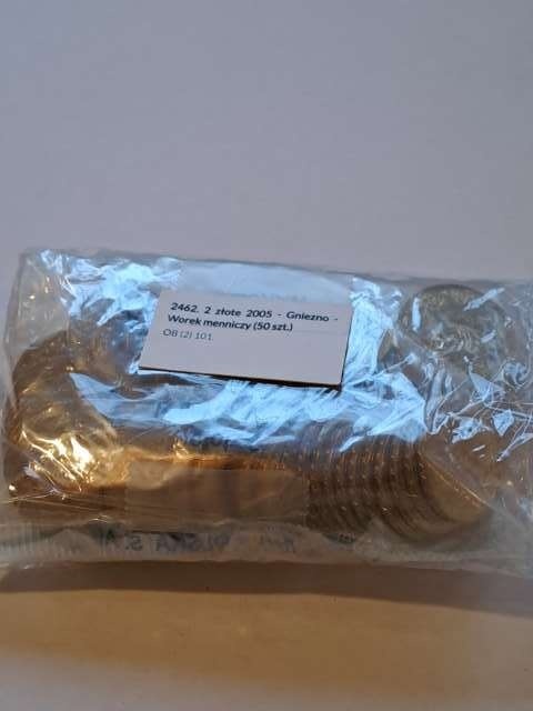 2 zł Gniezno 2005 r worek 50 szt