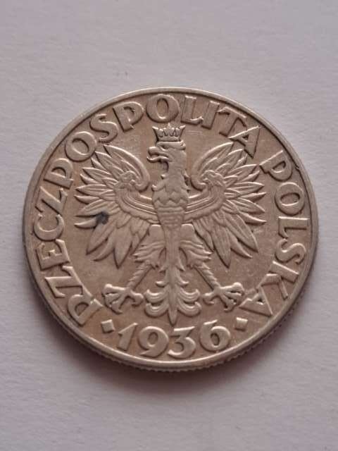 2 zł Żaglowiec 1936 r