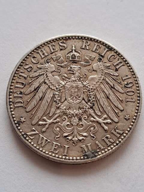 Niemcy 2 Marki Prusy 1901 r