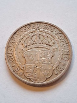 Szwecja 2 Korony Wojna o niepodległość 1921 r
