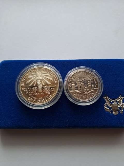 USA zestaw 1 i 1/2 dolara 1986 r