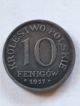 Królestwo Polskie 10 Fenigów 1917 r