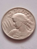 2 zł Żniwiarka 1925 r kropka