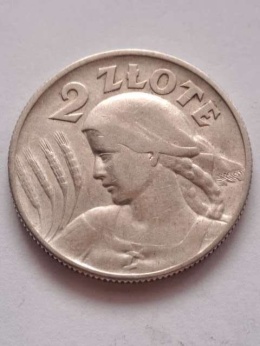 2 zł Żniwiarka 1925 r kropka