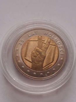 5 zł 25 Lat Wolności 2014 r