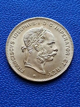 Austria 4 floreny / 10 franków 1892 r nowe bicie