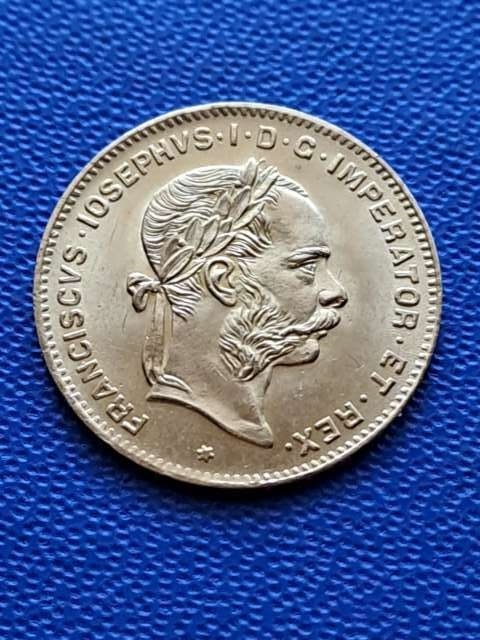 Austria 4 floreny / 10 franków 1892 r nowe bicie
