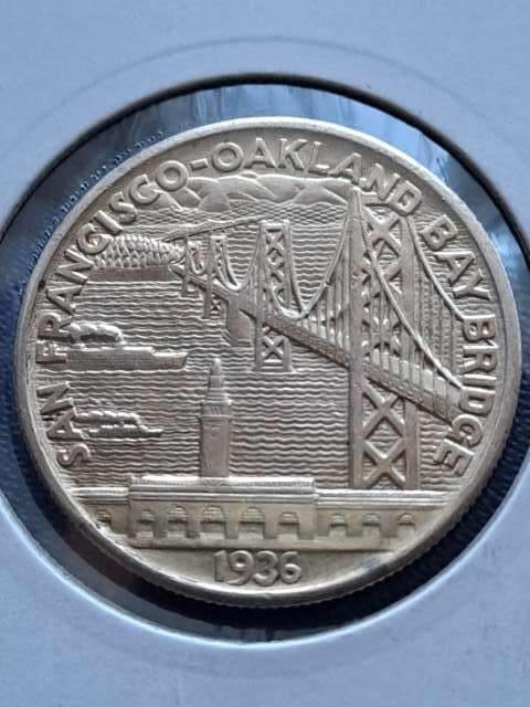 USA 1/2 Dollara Oakland Bay 1936 r