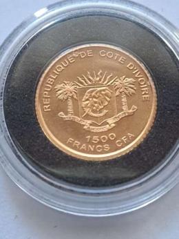 Wybrzeże Kości Słoniowej 1500 franków Wiszące ogrody Semiramidy 2006 r