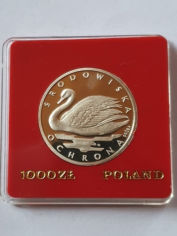 1000 zł Ochrona Środowiska Łabędź 1984 r