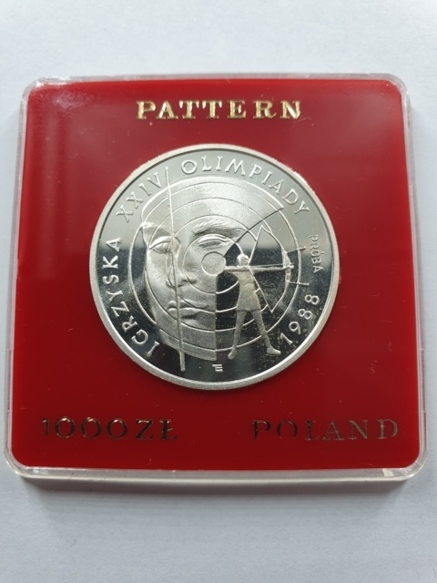 1000 zł XV Zimowe Igrzyska Olimpijskie 1987 r próba