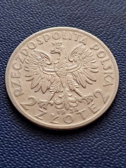 2 zł Głowa Kobiety 1934 r