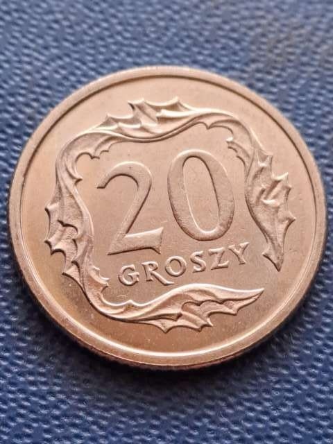 20 Groszy 2000 r odwrotka
