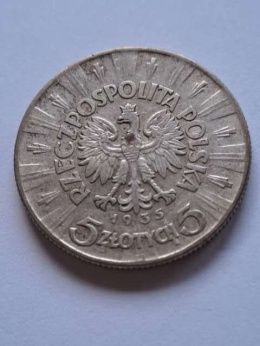 5 zł Głowa Kobiety 1933 r