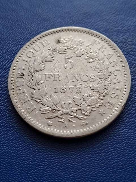 Francja 5 Franków Herkules 1873 r