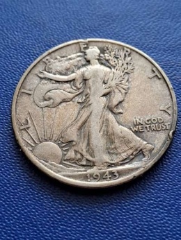 USA 1/2 Dollara idąca Wolność 1943 r