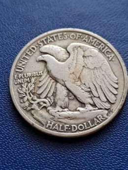 USA 1/2 Dollara idąca Wolność 1943 r