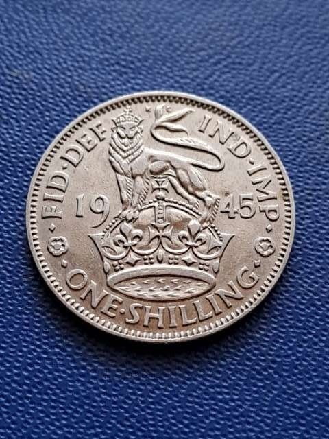 Wielka Brytania 1 Szyling Jerzy VI 1945 r