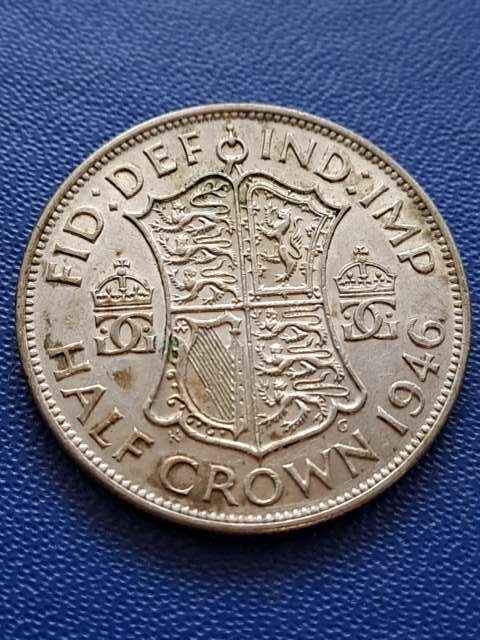 Wielka Brytania 1/2 Crown Jerzy VI 1946 r