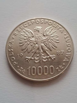 10 000 zł Jan Paweł II 1987 r
