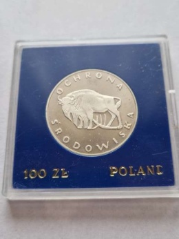 100 zł Ochrona Środowiska Żubr 1977 rok