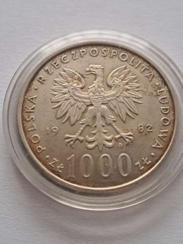 1000 zł Jan Paweł II 1982 r