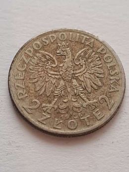 2 zł Głowa Kobiety 1934 r