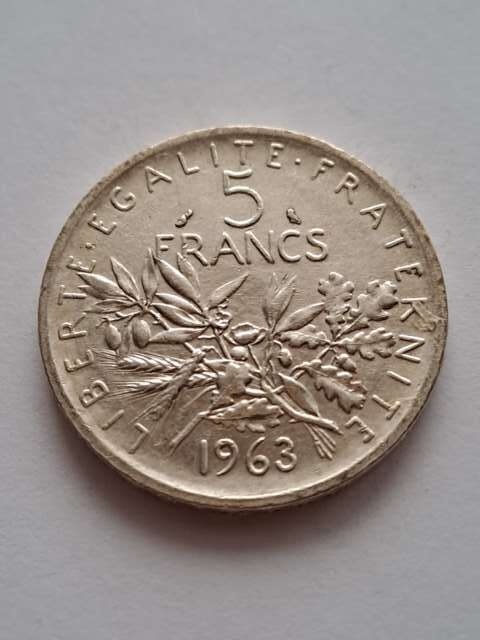 Francja 5 Franków 1963 r