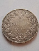 Francja 5 Franków Louis Philippe I 1847 r