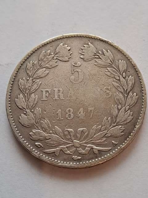 Francja 5 Franków Louis Philippe I 1847 r