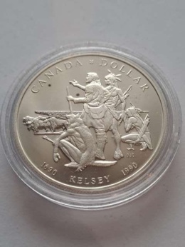 Kanada 1 Dolar Podróż Henryego Kelseya 1990 r