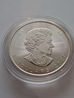 Kanada 5 Dolarów Liść 2020 r