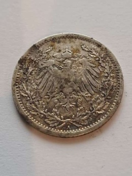 Niemcy 1/2 Marki Wilhelm II 1906 r A