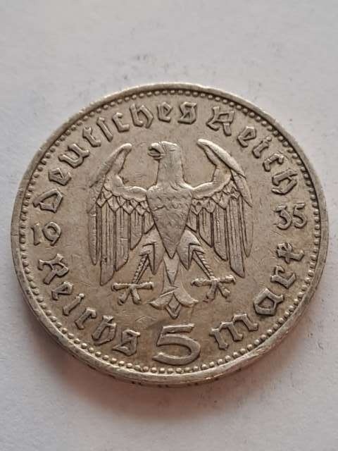 Niemcy 5 Marek Hindenburg 1935 r D