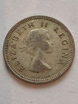 Suid Afrika 3 pensy Elżbieta II 1956 r