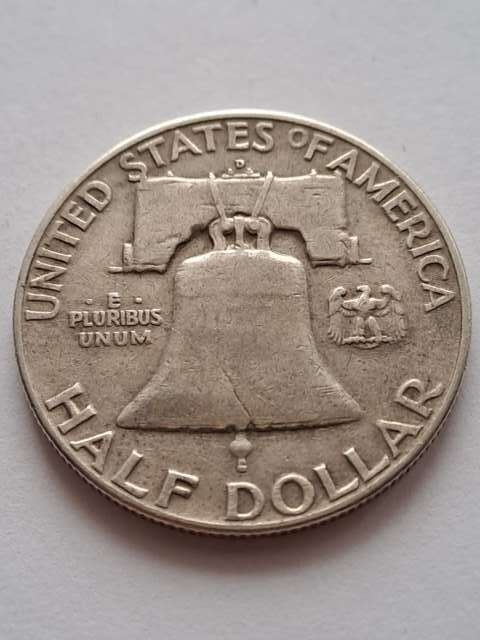 USA 1/2 Dollara Franklin 1950 r