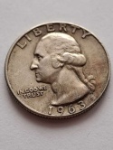 USA 1/4 Dollara Waszyngton 1963 r D