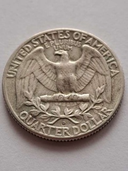 USA 1/4 Dollara Waszyngton 1964 r D