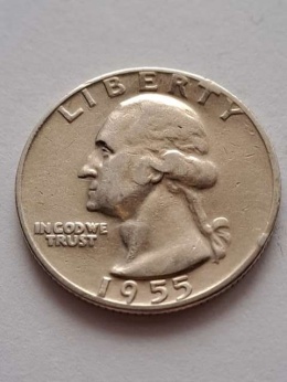 USA 1/4 Dollara Waszyngton 1955 r